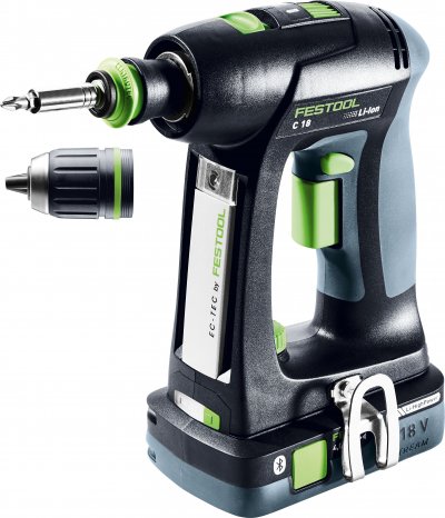 FESTOOL 576435 Akumulátorový vŕtací skrutkovač C 18 HPC 4,0 I-Plus
