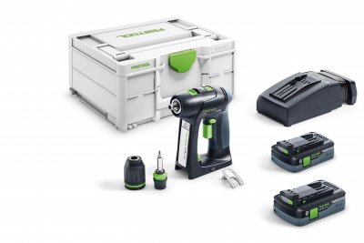 FESTOOL 576435 Akumulátorový vŕtací skrutkovač C 18 HPC 4,0 I-Plus