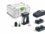 FESTOOL 576435 Akumulátorový vŕtací skrutkovač C 18 HPC 4,0 I-Plus