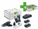 FESTOOL 577429 Akumulátorový skrutkovač na stavbu DWC 18-4500 I-Plus Organizer Edition DURADRIVE