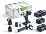 FESTOOL 574704 Akumulátorový skrutkovač s príklepom PDC 18/4 Li 5,2-Set/XL QUADRIVE, 18 V
