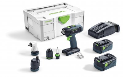 FESTOOL 574758 Akumulátorový vŕtací skrutkovač T 18+3 Li 5,2-Set