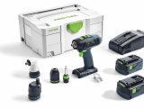 FESTOOL 574758 Akumulátorový vŕtací skrutkovač T 18+3 Li 5,2-Set