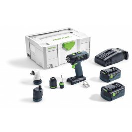 FESTOOL 574758 Akumulátorový vŕtací skrutkovač T 18+3 Li 5,2-Set
