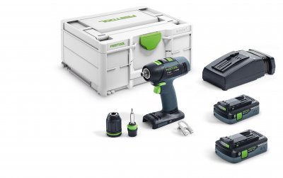 FESTOOL 576446 Akumulátorový vŕtací skrutkovač T 18+3 HPC 4,0 I-Plus