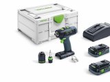 FESTOOL 576446 Akumulátorový vŕtací skrutkovač T 18+3 HPC 4,0 I-Plus
