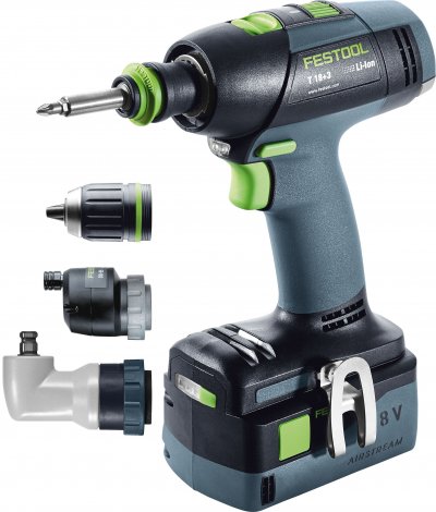 FESTOOL 574758 Akumulátorový vŕtací skrutkovač T 18+3 Li 5,2-Set