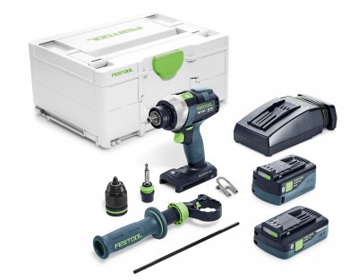 FESTOOL 575602 Akumulátorový vŕtací skrutkovač  TDC 18/4 5,2/4,0 I-Plus QUADRIVE