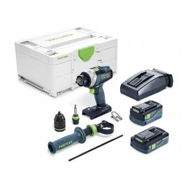FESTOOL 575602 Akumulátorový vŕtací skrutkovač  TDC 18/4 5,2/4,0 I-Plus QUADRIVE