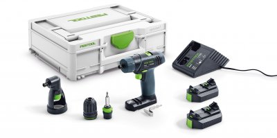 FESTOOL 576102 Akumulátorový vŕtací skrutkovač TXS 2,6-Set, 10,8 V