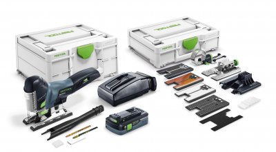 FESTOOL 576523 Akumulátorová priamočiara píla PSC 420 HPC 4,0 EBI-Set CARVEX 18 V
