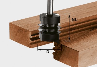 FESTOOL 491034 Fréza na lepené spoje HW, stopka 8 mm HW S8 D34/NL32