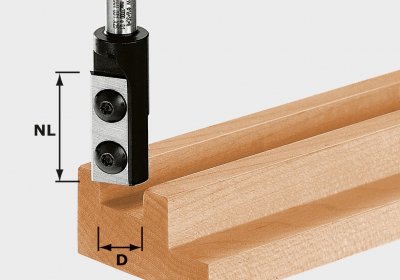 FESTOOL 491078 Drážkovacia fréza s vym. platničkami HW stopka 8 mm HW S8 D8/20 WP Z1