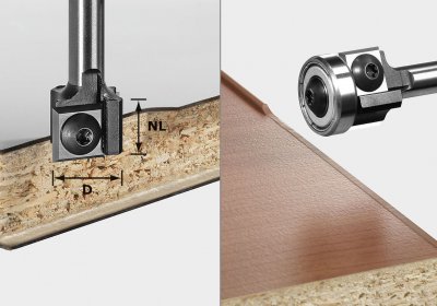 FESTOOL 499806 Lícovacia fréza s vym. platničkami HW S8 HW D19 12x12 KL OFK