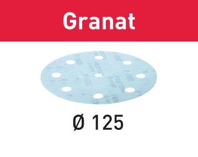 FESTOOL 497182 Brúsne kotúče STF D125/8 P1500 GR/50 Granat