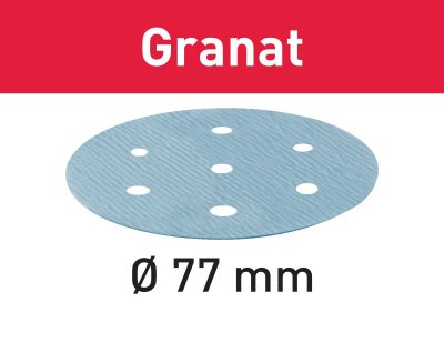 FESTOOL 497405 Brúsne kotúče STF D77/6 P80 GR/50 Granat