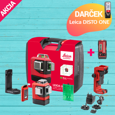 Leica 912971Q222 Krížový laser zelený LINO L6G Professional SET - 3x360 + Darček