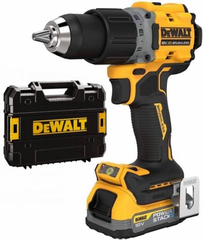 DeWALT DCD800E1T Aku vŕtačka 18 V,  PowerStack 1,7 Ah