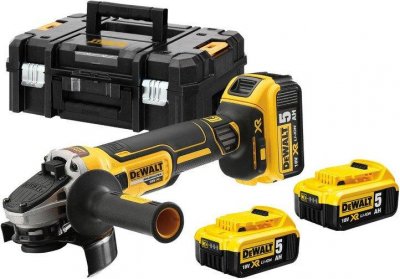 DeWALT DCG405P3 Aku uhlová brúska 125 mm, 18 V + 3x akumulátor 5 Ah
