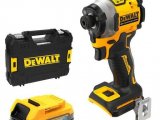 DeWALT DCF850E1T Aku rázový uťahovač 1/4" XR 18 V Powerstack, 1,7 Ah