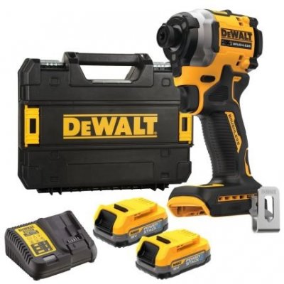 DeWALT DCF850E2T Aku rázový uťahovač 1/4" XR 18 V Powerstack, 1,7 Ah