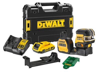 DeWALT DCE822D1G18 Krížový laser s olovnicou zelený, 12/ 18 V, 2 Ah