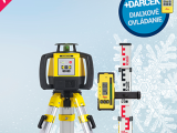 6011485Q322 Rotačný laser Rugby 640G Set (6011485) + Darček diaľkové ovládanie Leica RC400