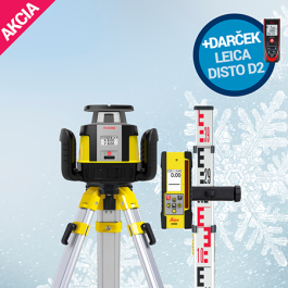 Leica 6012278Q322 Rotačný laser RUGBY CLH 400 Set + Darček