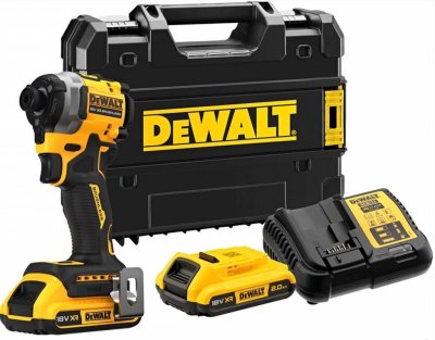 DeWALT DCF850D2T Aku rázový uťahovač 1/4" XR 18 V, 2 Ah