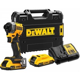DeWALT DCF850D2T Aku rázový uťahovač 1/4" XR 18 V, 2 Ah