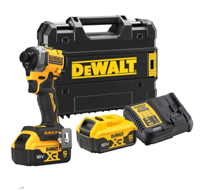 DeWALT DCF850P2T Aku rázový uťahovač 1/4" XR 18 V, 5 Ah