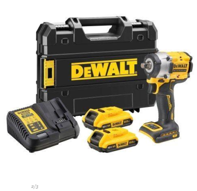 DeWALT DCF922D2T Aku rázový uťahovač 1/2" XR 18 V, 2 Ah
