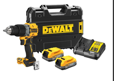 DeWALT DCD805E2T Aku príklepová vŕtačka 18 V, Powerstack 1,7 Ah