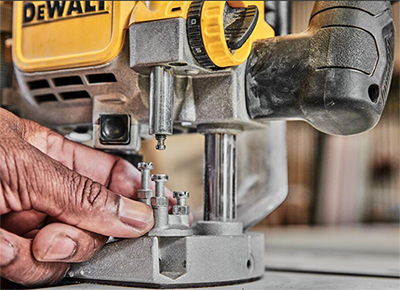 DeWALT DWE625 Vrchná frézka s reguláciou otáčok, 2300 W