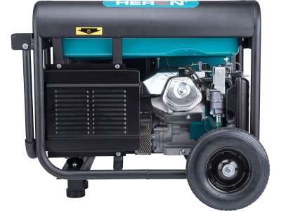 HERON 8896420 Elektrocentrála rámová benzínová 6,8 kW, 400 V