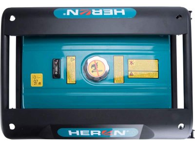HERON 8896420 Elektrocentrála rámová benzínová 6,8 kW, 400 V