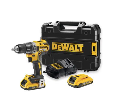 DeWALT DCD791D2 Aku bezuhlíková vŕtačka 18 V, 2 Ah