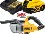 DeWALT Aku vysávač DeWalt DCV501P1 - Vysávač + nabíjačka + 5Ah aku