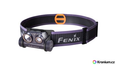 FENIX Nabíjateľná čelovka Fenix HM65R-DT - tmavo fialová