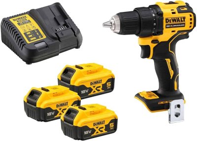 DeWALT DCD708P3T – AKU vŕtačka/skrutkovač 18V XR, 3×5,0Ah, nabíjačka, kufor TSTAK